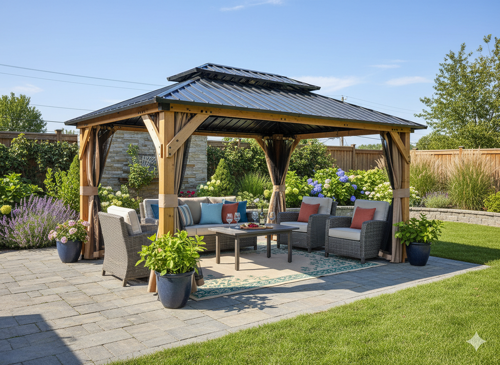TONNELLE DE JARDIN EN BOIS