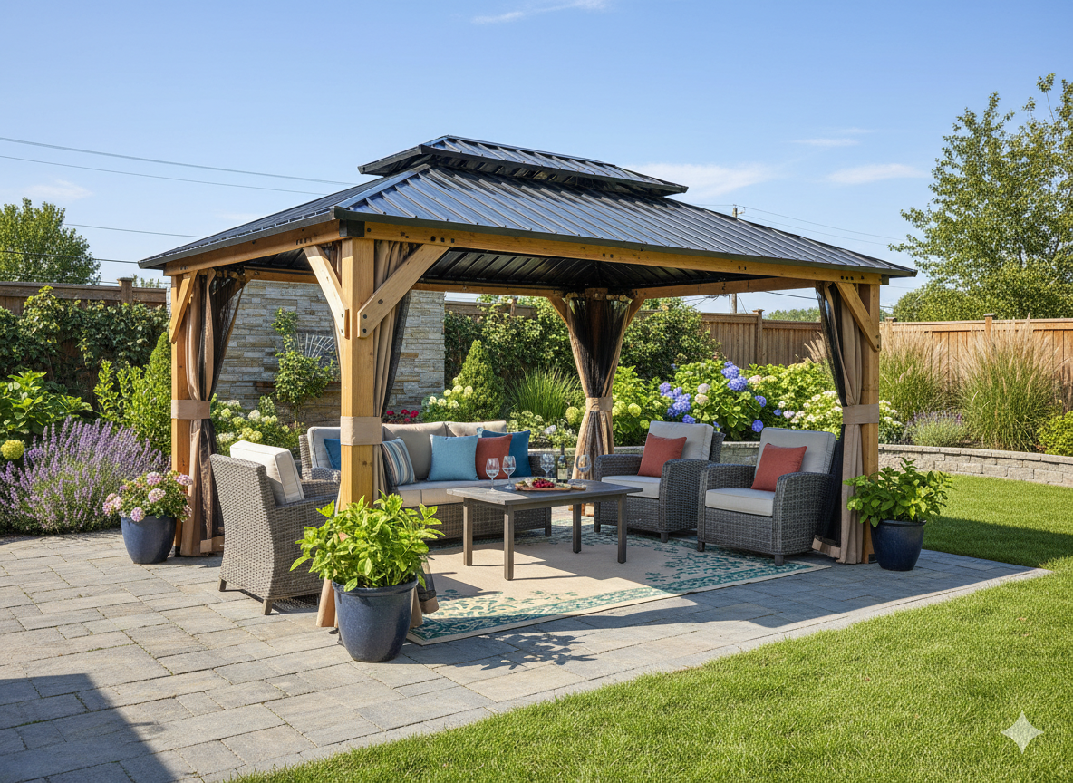 TONNELLE DE JARDIN EN BOIS