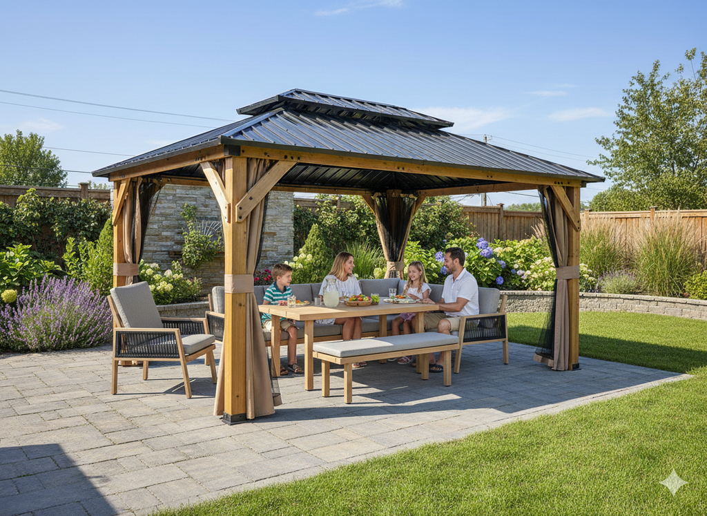 TONNELLE DE JARDIN EN BOIS