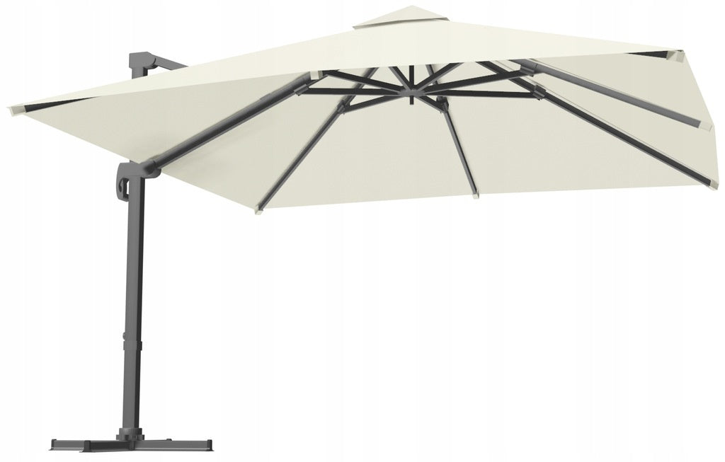 Parasol de jardin « ROMA » 3 x 4 m avec housse
