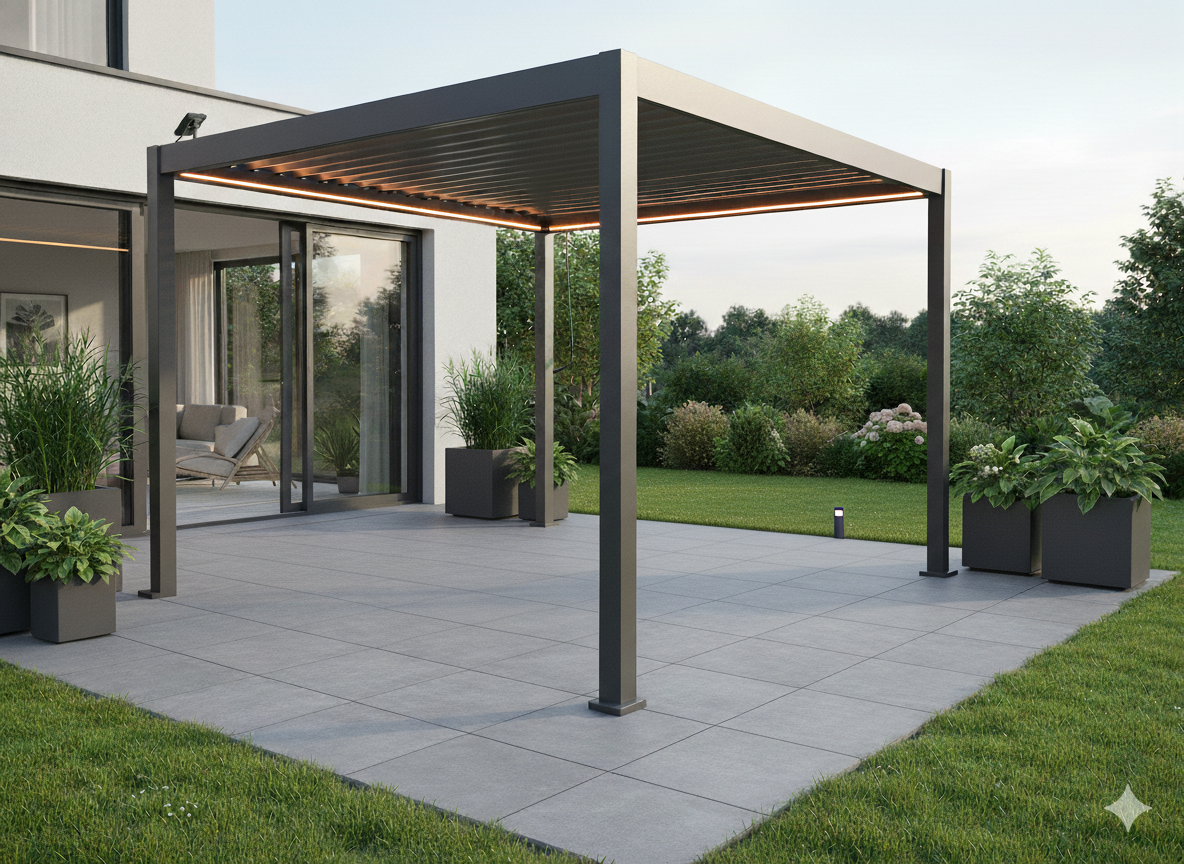 PERGOLA EN ALUMINIUM À LED
