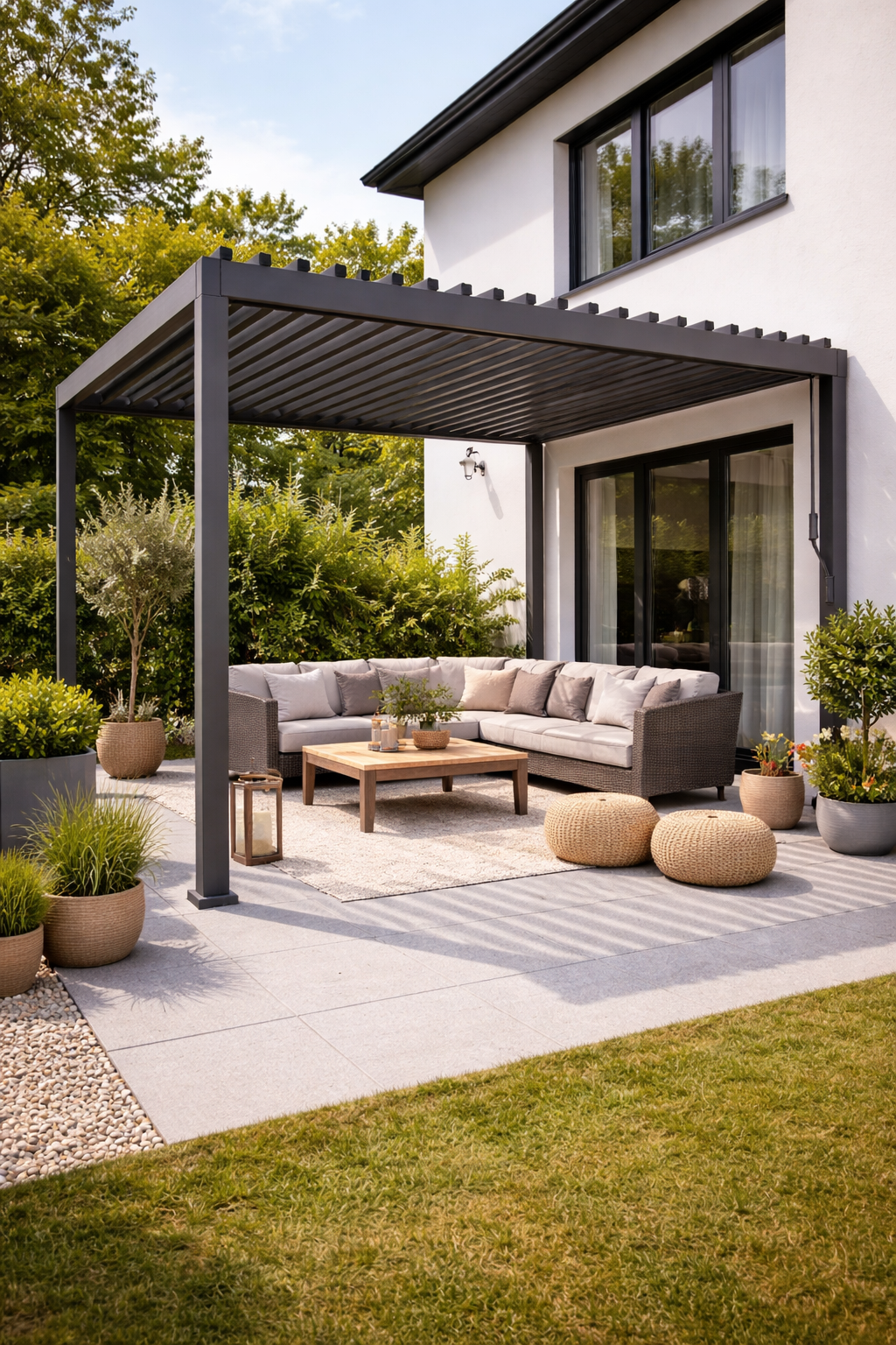PERGOLA EN ALUMINIUM À LED
