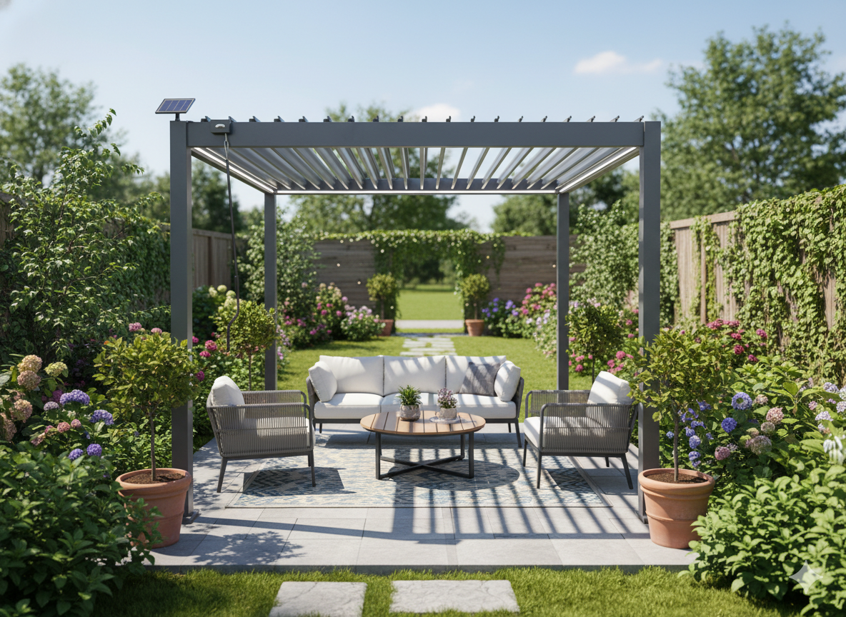 PERGOLA EN ALUMINIUM À LED